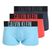 Boxeri pentru bărbați Calvin Klein 000NB3775A Trunk 3 pairs ombre bluee/chilly bluee/punch pink