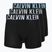 Boxeri Calvin Klein 000NB3609A Boxer Brief 3 perechi black w/harbor mist logo/black w