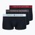 Boxeri pentru bărbați Tommy Hilfiger Trunk WB 3 pairs dark ash/brzy blue/rouge