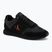 Încălțăminte pentru bărbați Calvin Klein HM0HM02212 Retro Runner Bans Leather Suede triple black/adrenaline rush