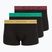 Boxeri pentru bărbați Tommy Hilfiger Trunk Metallic gold/burgundy/green