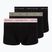 Boxeri pentru bărbați Tommy Hilfiger Trunk WB 3 pack utility sage/black/bonita pink