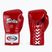 Fairtex Pro Competition Mănuși de box cu degetul blocat din piele roșu
