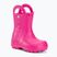 Papuci pentru copii Crocs Handle Rain Boot Kids candy pink
