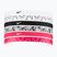 Bentiță Nike Headbands Printed 6 buc. white/aster pink/black