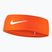Bentiță Nike Dri-Fit Fury Classic Headband safety orange/white/white