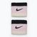 Bentiță Nike Swoosh Wristbands pink foam/coconut milk/black