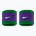 Benzi încheietură Nike Swoosh Classic Wristbands 2 buc. clover/fierce purple/white