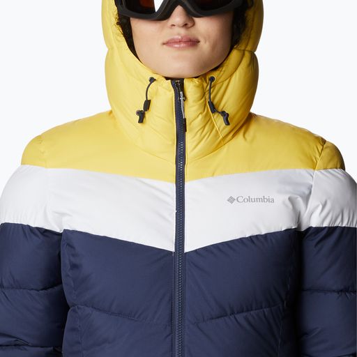 Columbia Abbott Peak Insulated jachetă de schi pentru femei albastru marin și galben 1909971 5