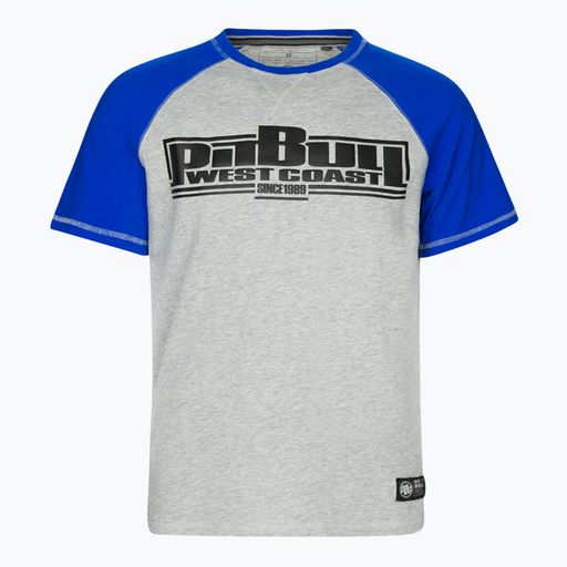 Tricou pentru bărbați Pit Bull Boxing 210 gri-albastru 210211042155504