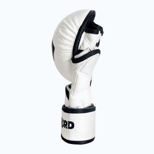 Overlord mănuși de grappling Sparring MMA piele naturală alb 101003-W/M 7
