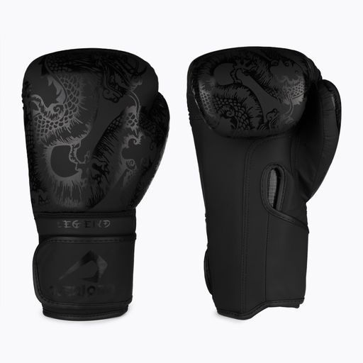 Overlord Legend mănuși de box din piele sintetică negru 100001-BK/10OZ 3