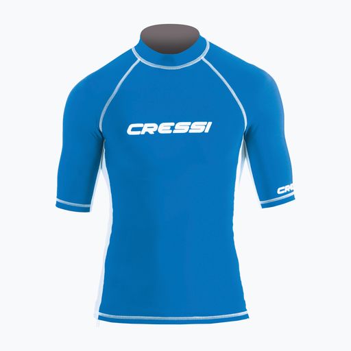 Tricou pentru bărbați cu raze UV Cressi Rash Guard S/SL albastru LW476602