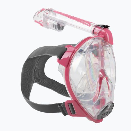 Cressi Duke Dry mască completă pentru snorkelling roz XDT000040
