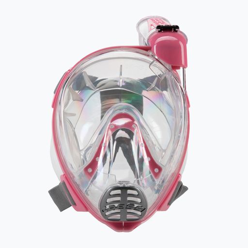 Cressi Duke Dry mască completă pentru snorkelling roz XDT000040 2
