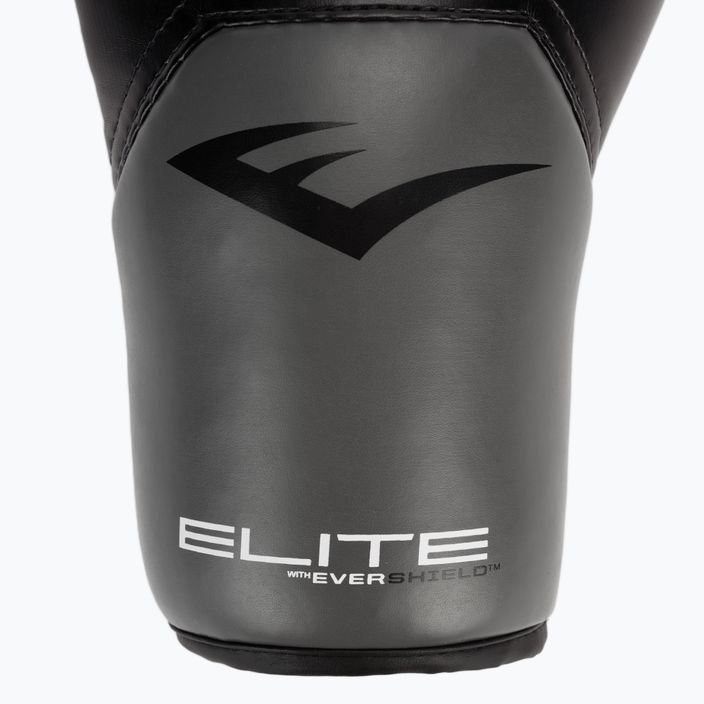 Mănuși de box pentru bărbați EVERLAST Pro Style Elite 5, negru, EV2500 BLK/GRY-10 oz. 5