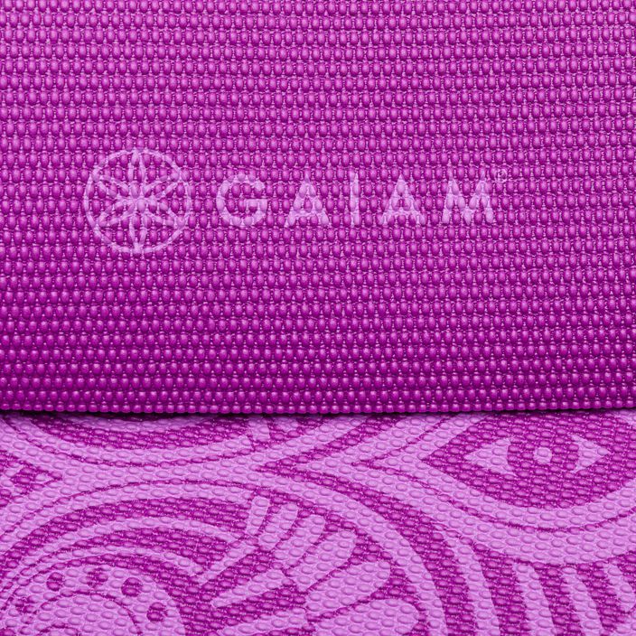 Covoraș de yoga Gaiam Purple Mandala 6 mm mov 62203 4