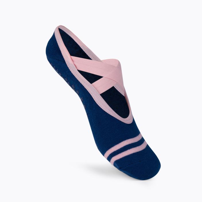 Șosete antiderapante de yoga pentru femei Gaiam, bleumarin, 63635