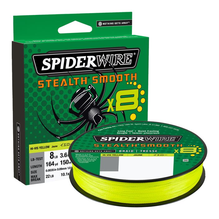 SpiderWire Stealth 8 galben împletitură de spinning galben 1515628 2