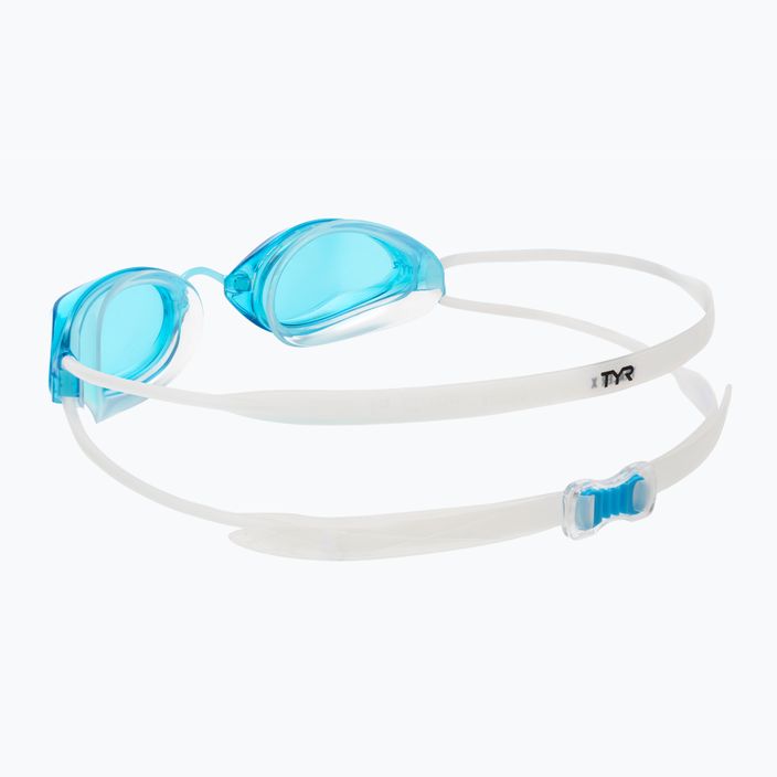 Ochelari de înot TYR Tracer-X Racing LGTRX albastru și alb 4
