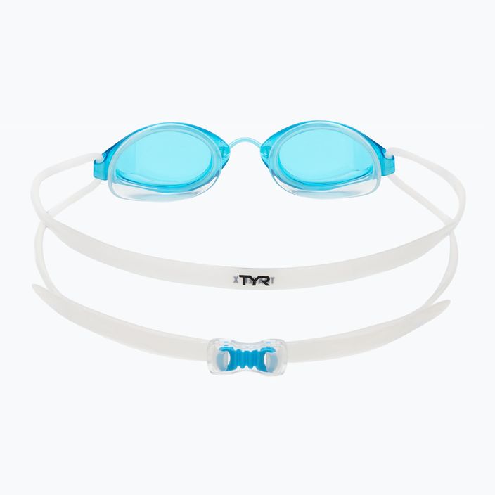 Ochelari de înot TYR Tracer-X Racing LGTRX albastru și alb 5