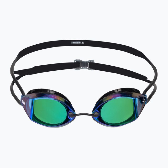 Ochelari de înot TYR Tracer-X Racing Mirrored negru-albaștri LGTRXM_422 2