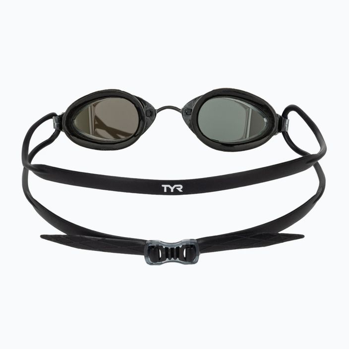 Ochelari de înot TYR Tracer-X Racing Nano Mirrored silver/black 5