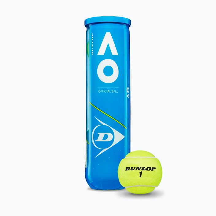 Set de mingi de tenis 4 buc. Dunlop Australian Open galben 601355