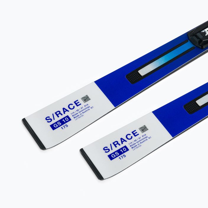Salomon S Race GS 10 + M12 GW albastru și alb schiuri de coborâre L47038300 9