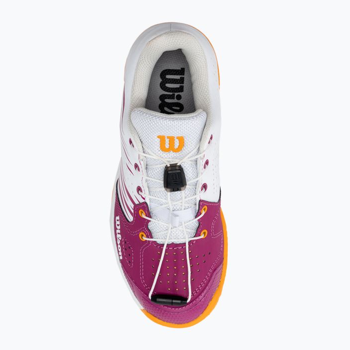 Pantofi de tenis pentru copii Wilson Kaos 2.0 alb și roz WRS329090 6
