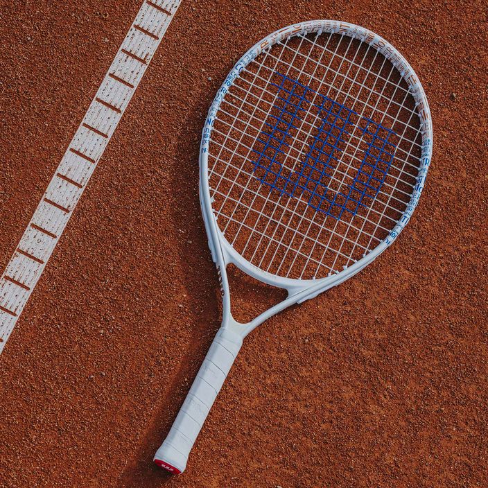 Rachetă de tenis Wilson Roland Garros Elite 21 pentru copii, alb WR086510H 9