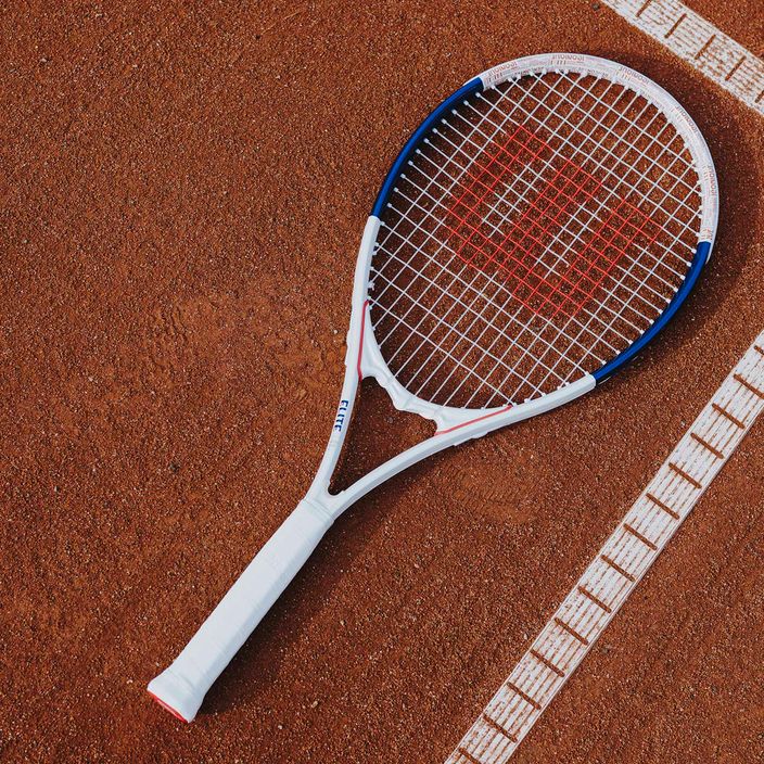 Rachetă de tenis Wilson Roland Garros Elite albă și albastră WR086110U 9