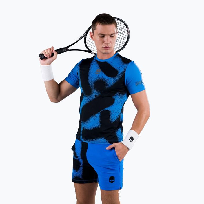 Tricou de tenis pentru bărbați HYDROGEN Tricou de tenis Spray Tech albastru T00502014 3
