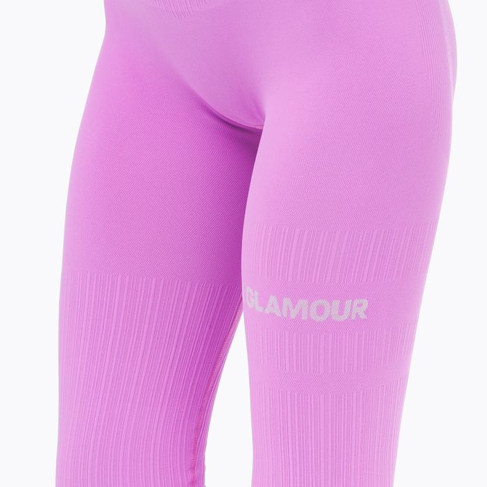 Colanți de antrenament pentru femeiGym Glamour Push Up Pink 368 4