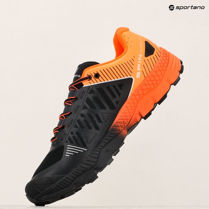 Pantofi de alergare pentru bărbați SCARPA Spin Ultra GTX portocaliu fluo/negru 20