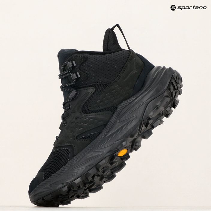 Încălțăminte turistică pentru bărbați HOKA Anacapa 2 Mid GTX black/black 3