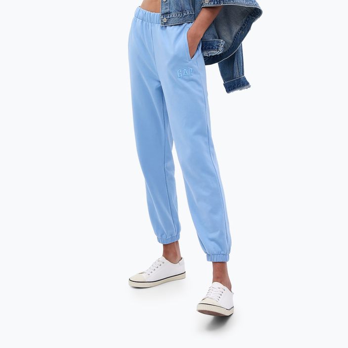 Pantaloni pentru femei GAP Frch Exclusive Easy HR Jogger buxton blue