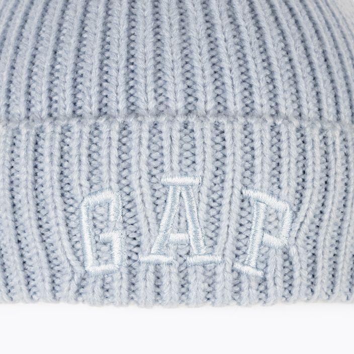 Șapcă pentru femei GAP V-Logo Beanie ice blue 740 6