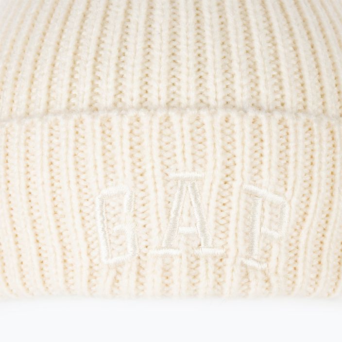 Șapcă pentru femei GAP V-Logo Beanie ivory frost 6