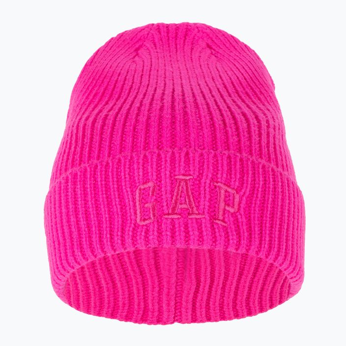 Șapcă pentru femei GAP V-Logo Beanie standout pink 2