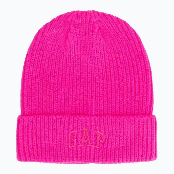 Șapcă pentru femei GAP V-Logo Beanie standout pink 5
