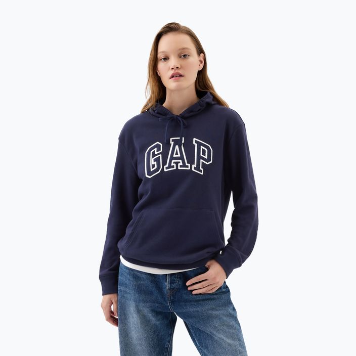 Hanorac pentru femei GAP Heritage French Logo Hoodie navy