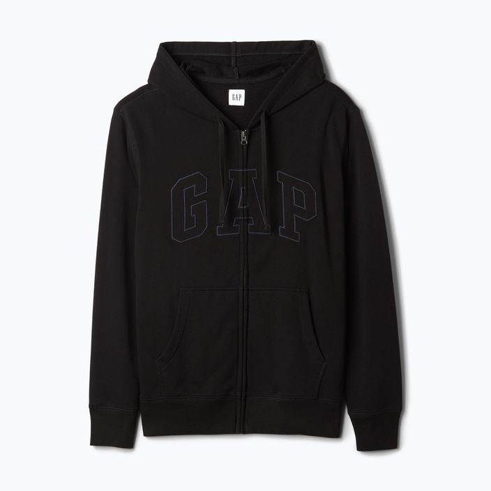 Hanorac pentru bărbați GAP Heritage French Terry Fullzip Logo true black 5