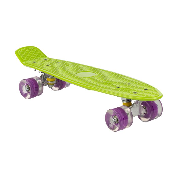 Skateboard clasic pentru copii cu LED-uri Mecanică verde PW-506