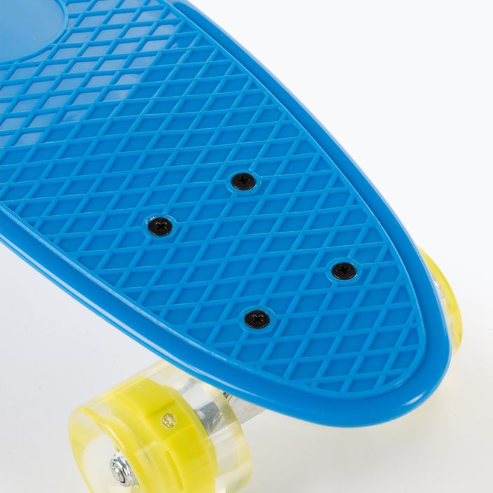 Skateboard clasic pentru copii LED Mechanics albastru PW 506 7