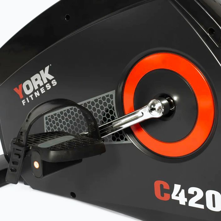 York C420 bicicletă staționară magnetică neagră YO-ROW-53102 3