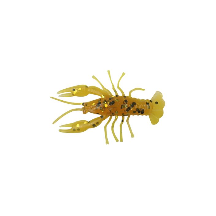 Momeală de cauciuc Relax Crawfish 1 Laminat 8 buc. Rootbeer-Gold, Black Glitter / Yellow CRF1 2