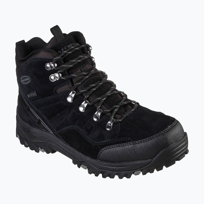 SKECHERS Relment Pelmo negru pantofi de trekking pentru bărbați 7