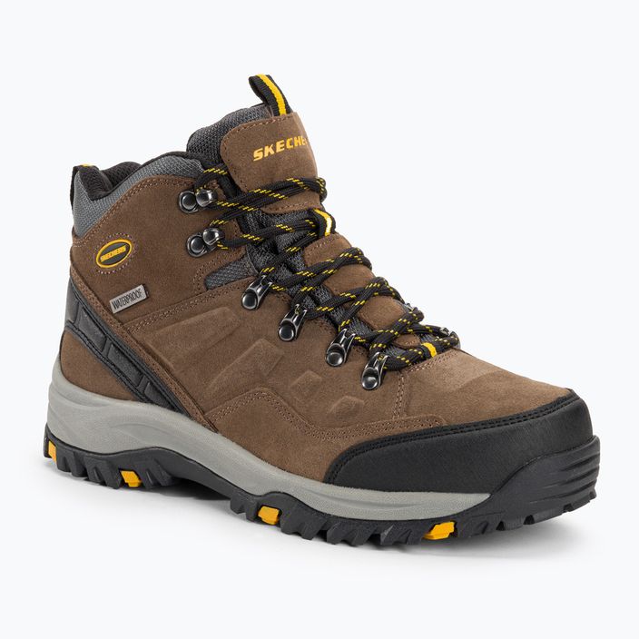 Pantofi de trekking pentru bărbați SKECHERS Relment Pelmo kaki pentru bărbați