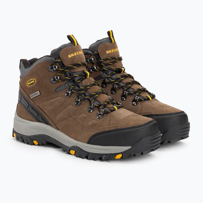 Pantofi de trekking pentru bărbați SKECHERS Relment Pelmo kaki pentru bărbați 4